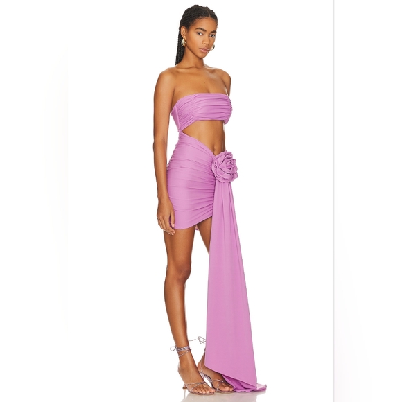 S-1. BAHIA MARIA MIA MINI DRESS IN ORCHID PURPLE - Picture 2 of 11